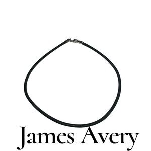 James Avery necklace Black cord vintage 925